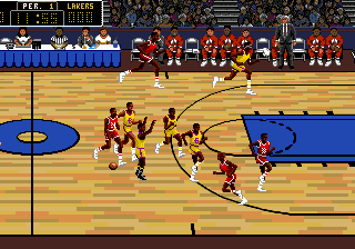 Скриншот игры Lakers versus Celtics and the NBA Playoffs